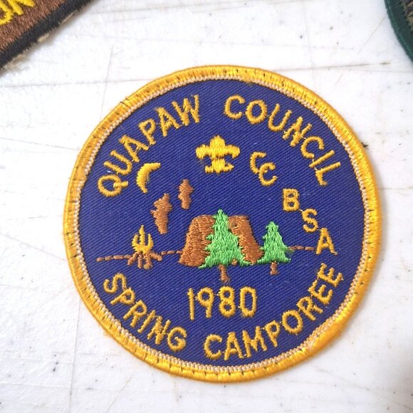 Vintage 80s Boy Scout Quapaw Area Council Arkansas 9 Patches Collectible Emblems - Picture 9 of 10